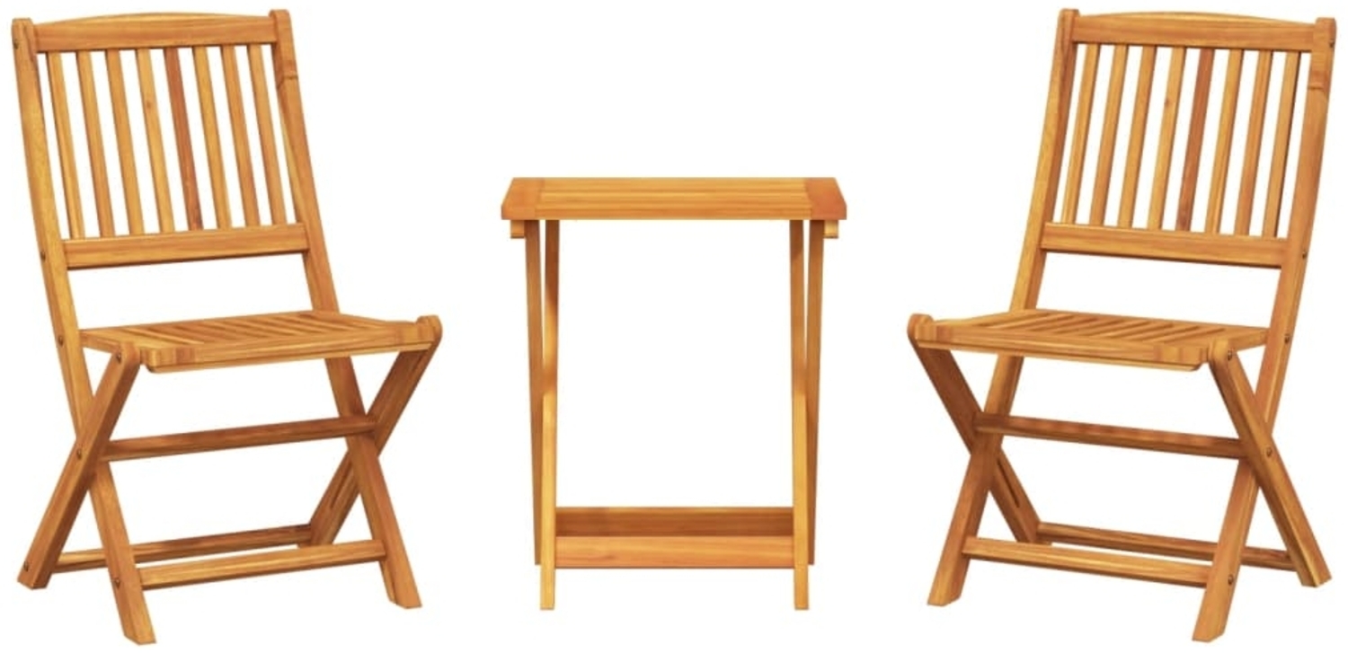 vidaXL 3-tlg. Garten-Essgruppe Klappbar Massivholz Akazie 3206331 Bild 1