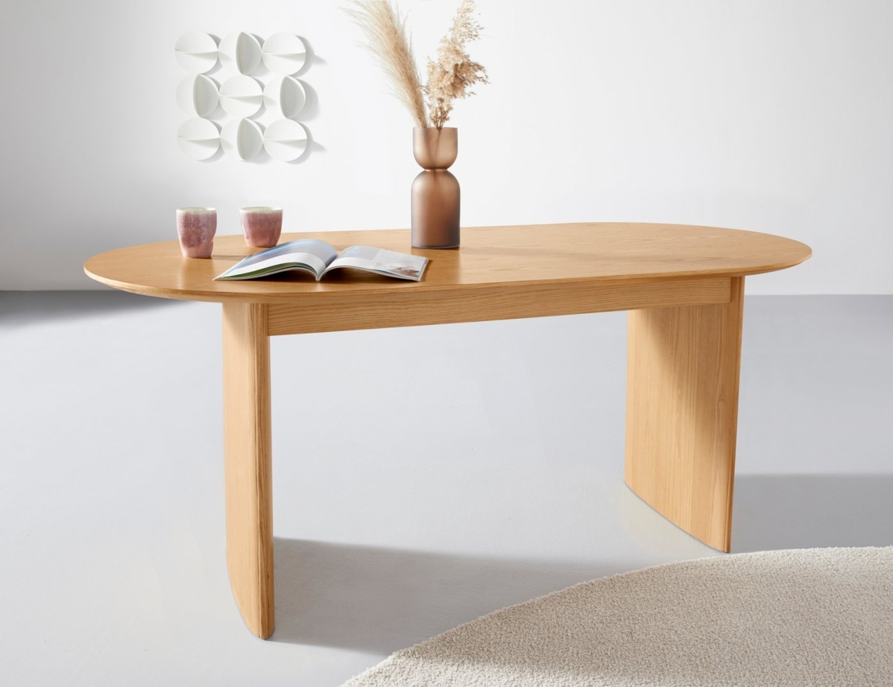 LeGer Home by Lena Gercke Esstisch Melinda, TOPSELLER!, OTTOs Choice, aus massivem Eschenholzfurnier, in zwei Breiten erhältlich Bild 1