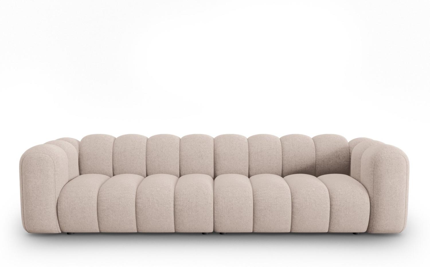 Micadoni Modulares Sofa Lupine 4-Sitzer Chenille Beige Bild 1