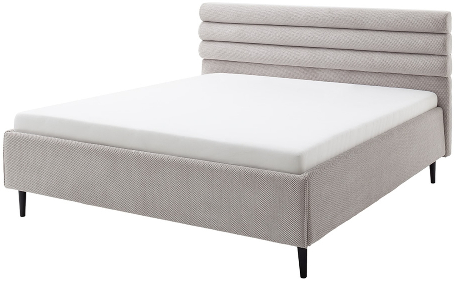 Polsterbett >Tampere< Liegefläche 140x200 cm, in Taupe - 152x114x218cm (BxHxT) Bild 1