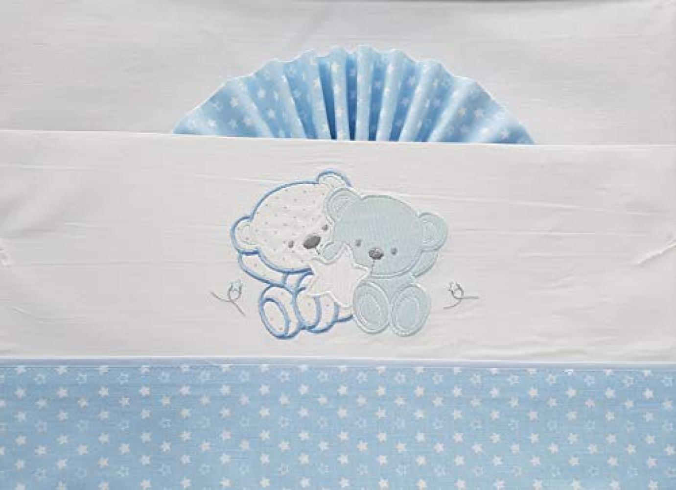 Duffi Baby 'Bärchen und Stern' 3-tlg. Babybett-Set blau Bild 1