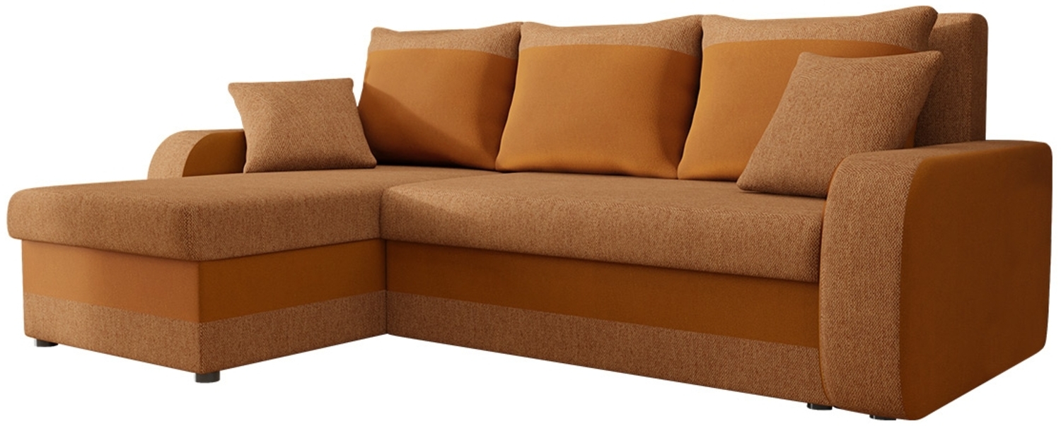 Ecksofa 'Kristofer Lux', Stoff, Orange, 80 x 238 x 147 cm Bild 1