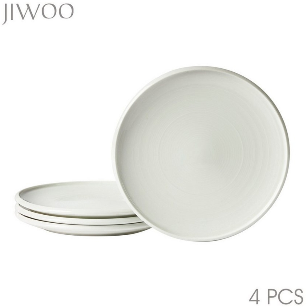 JIWOO Teller 4er,Ø21,5cm,Frühstücksteller,Salatteller,Pastateller,Vorspeisenteller, (4 St), Keramik,Mikrowellen-und spülmaschinenfest,Stapelbares,Ø21,5cm Bild 1