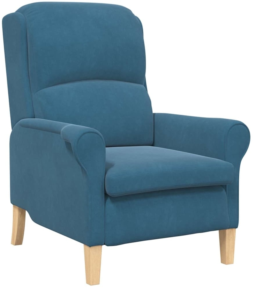 vidaXL Sessel Blau 76 x 94 x 102 cm Samt 42009856 Bild 1