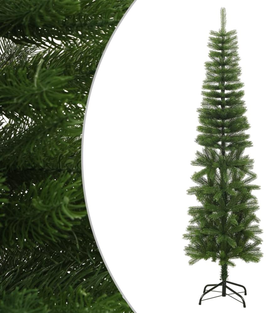 vidaXL Künstlicher Weihnachtsbaum mit Ständer Schlank 210 cm PE 344646 Bild 1