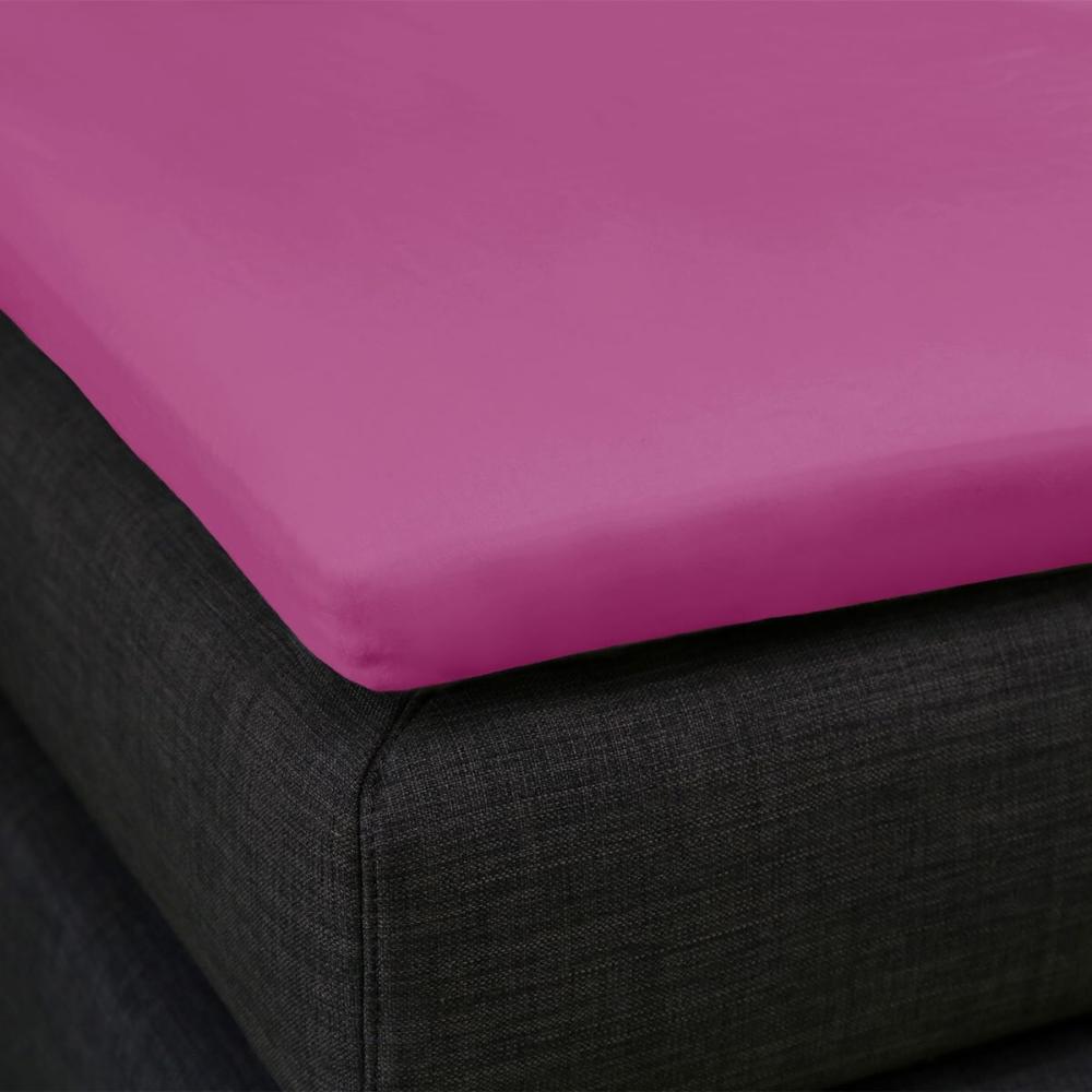 Formesse Bella Donna Topper Spannbetttuch La Piccola | 90x200 cm | fuchsia Bild 1