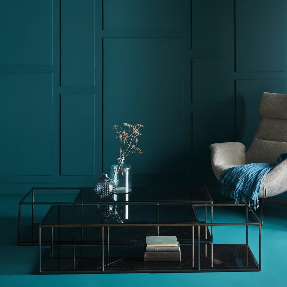 Signature Glascouchtisch L140 cm x H40 cm – BALTHAZAR - Schwarz Bild 1