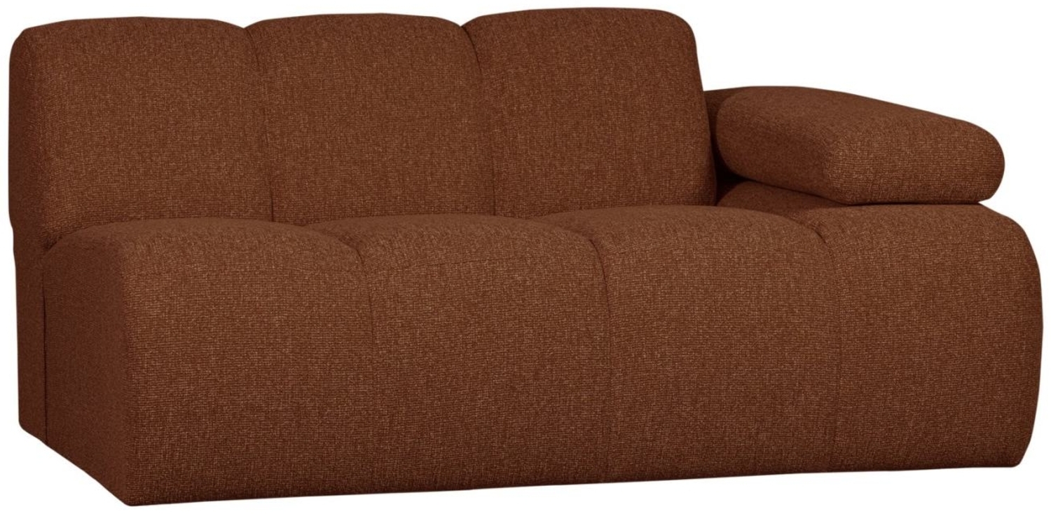 Modulsofa Mojo Boucle 1,5er Arm-Rechts, Rostbraun Bild 1