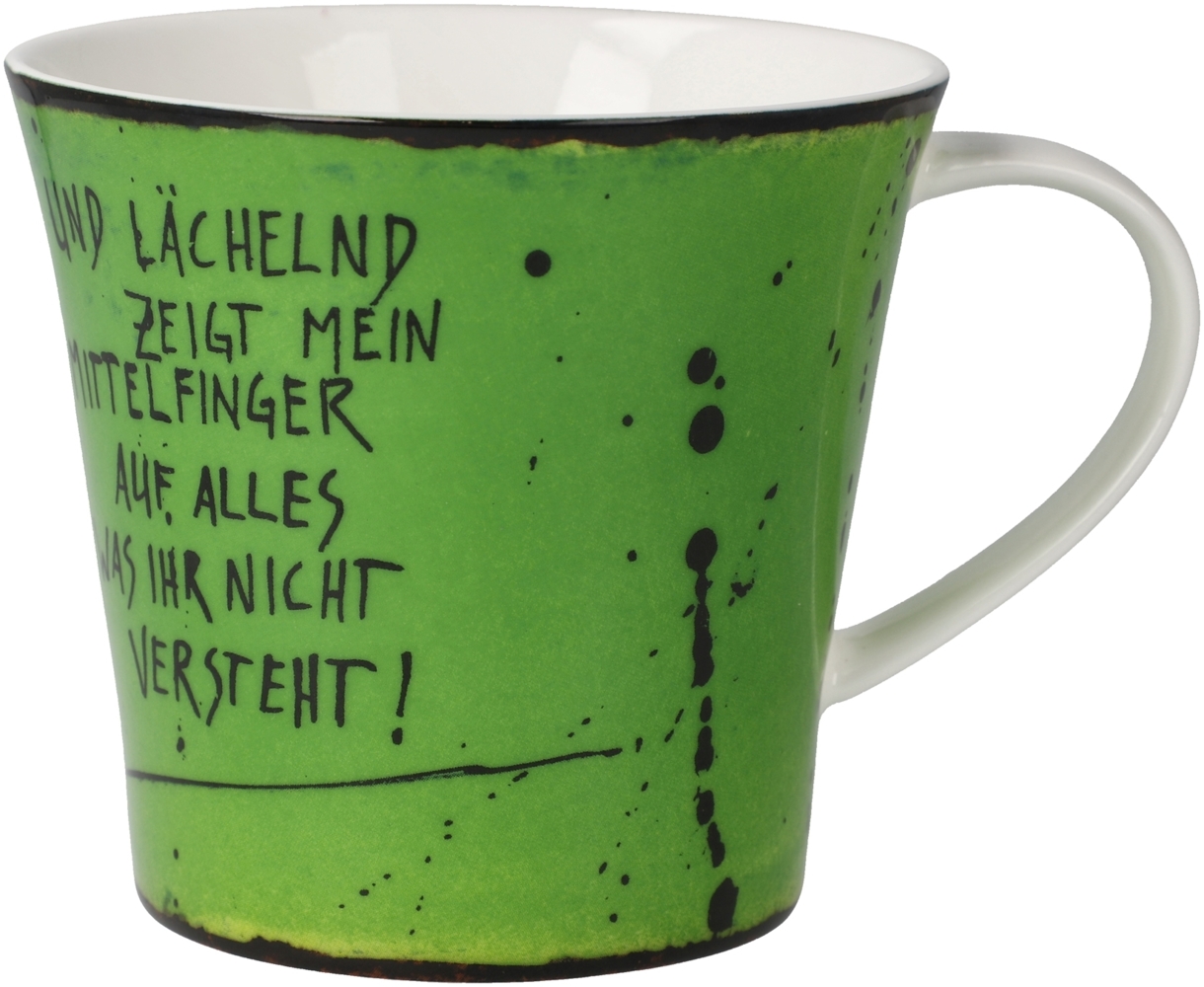 Goebel / Frank Hummel Mittelfinger,Coffee-/Tea Mug,13,0cm x 10,5cm x 9,5cm / Fine Bone China / 13,0cm x 10,5cm x 9,5cm Bild 1