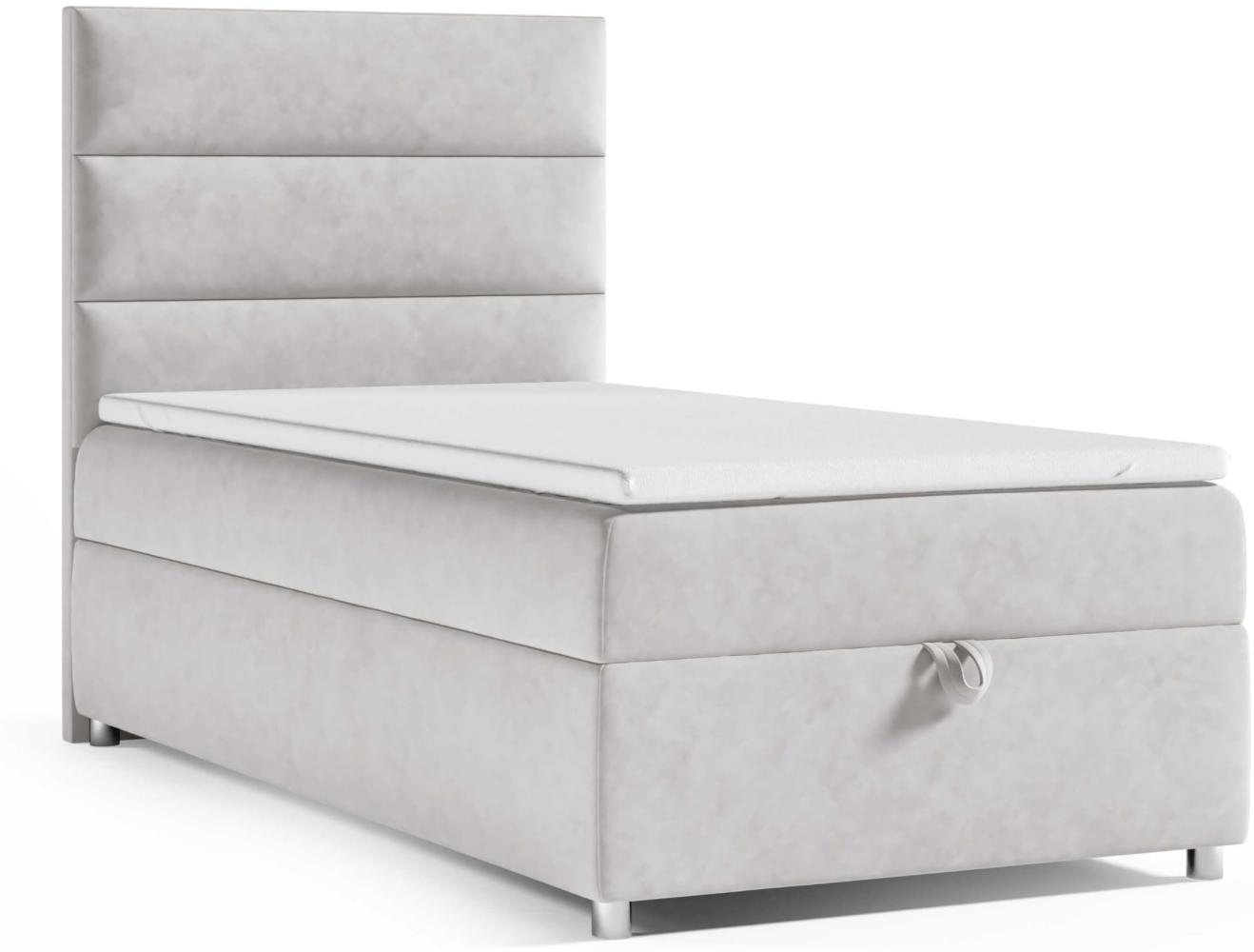 Best for Home Boxspringbett mit Bettkasten Trinity K-4 SINGLE Bonellfederkern inkl. 7 cm Topper (70x200 80x200 90x200 100x200 cm), verschiedene Liefermöglichkeiten, TOP Preis-Leistungs-Verhältnis Bild 1