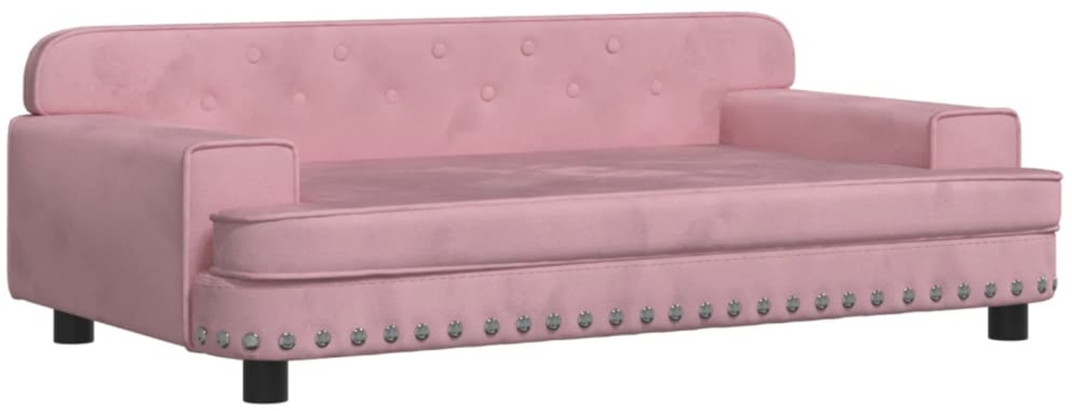 vidaXL Kindersofa Rosa 90x53x30 cm Samt 3196282 Bild 1