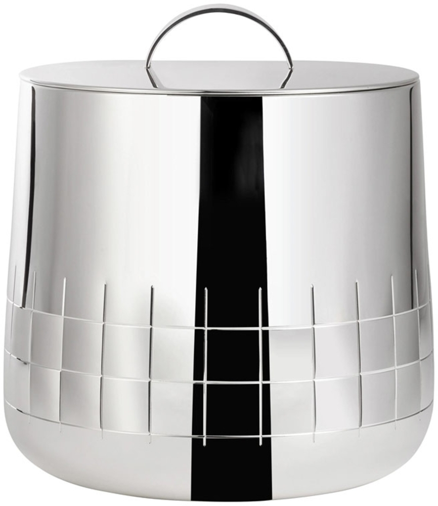 Christofle Isolierter Eiswürfelbehälter mit Deckel Graphik Versilberte Bild 1