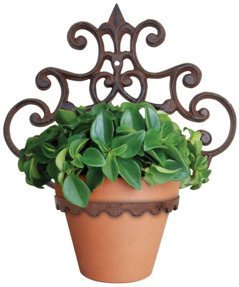esschert design Blumentopf (Set, 3 St), 3 Stück Wandhalterung für Blumentöpfe bis 13 cm, 30 x 17 x 32 cm Bild 1