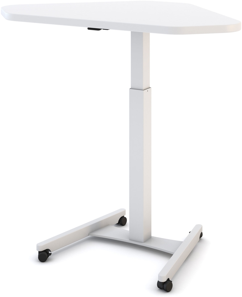 ASSMANN Höhenverstellbares Steh-Sitzpult Single Desk Signalweiß Signalweiß 108x68x72cm Metall Holz Bild 1