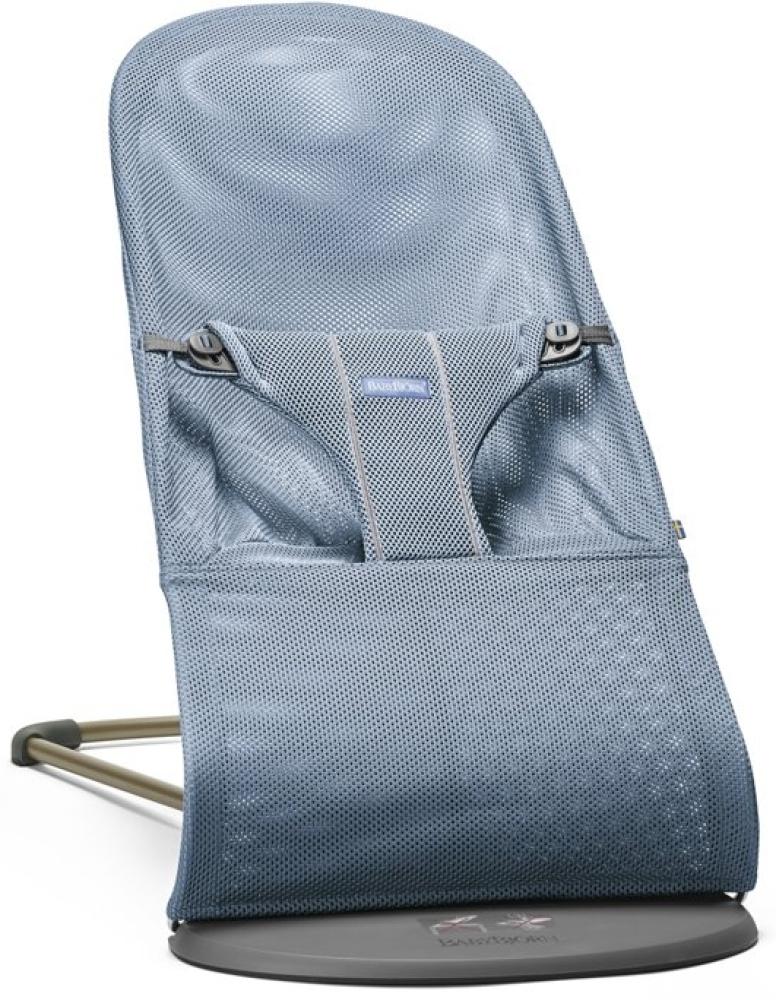 BABYBJÖRN Babywippe Bliss - Mesh Slate blau mit dunkelgrauem Gestell Bild 1