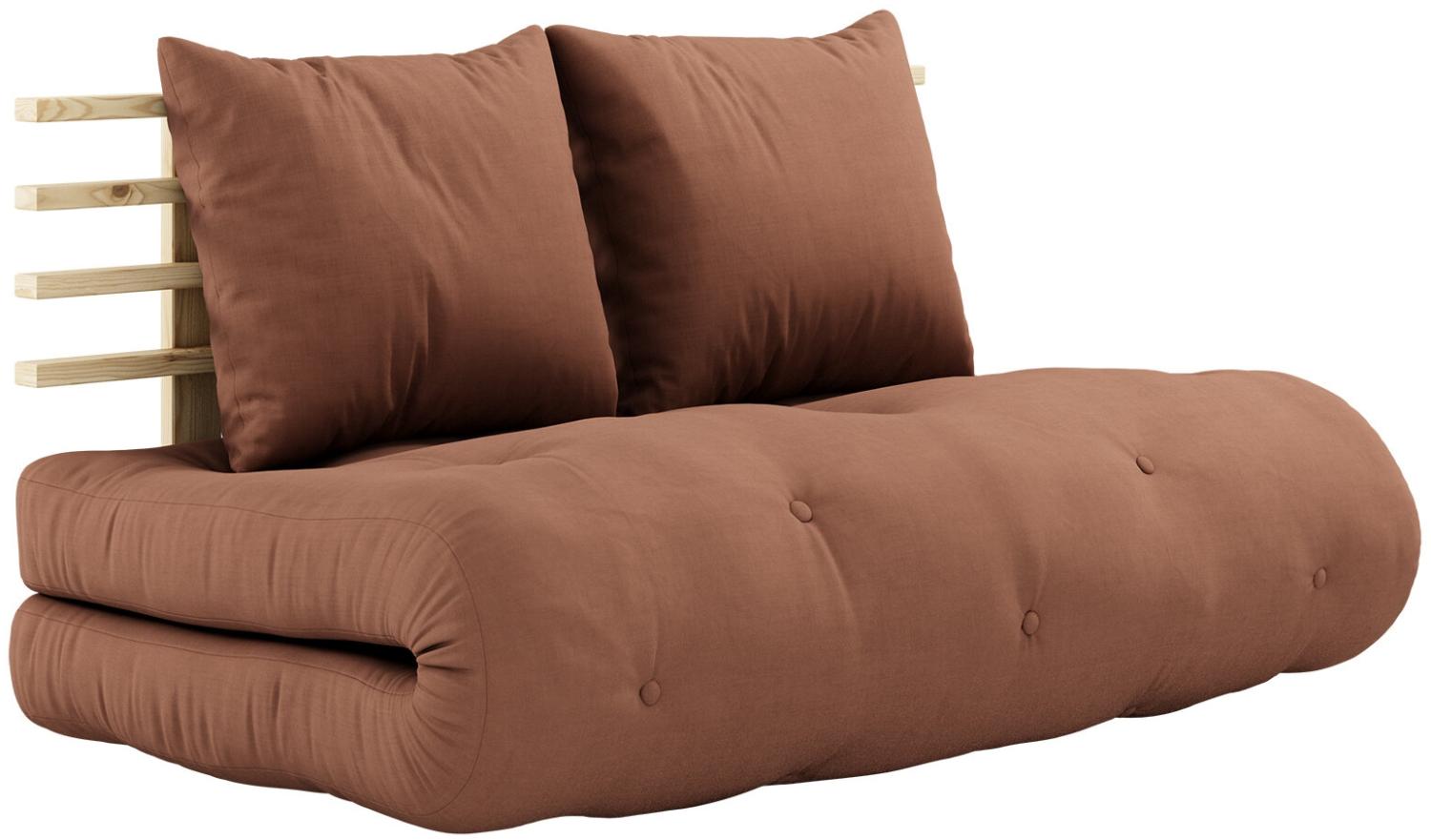 Karup Design SHIN SANO Schlafsofa Gestell Natur, Matratze Clay Brown Bild 1