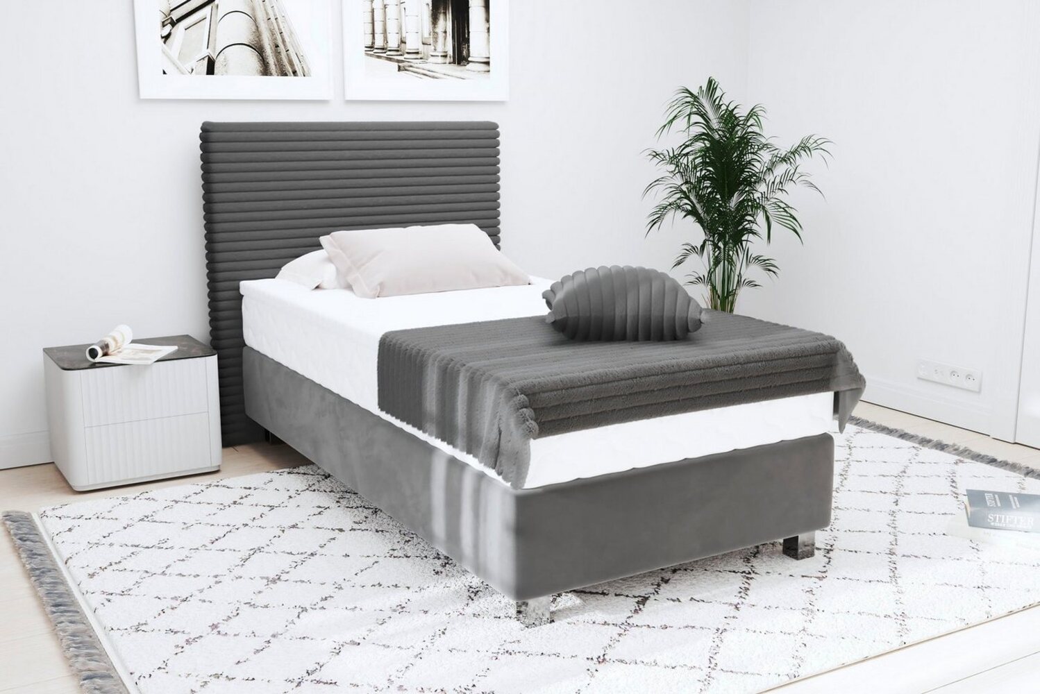 Westfalia Schlafkomfort Boxspringbett Sven, inkl. Zierkissen, wahlweise mit und ohne Kaltschaum-Topper Bild 1