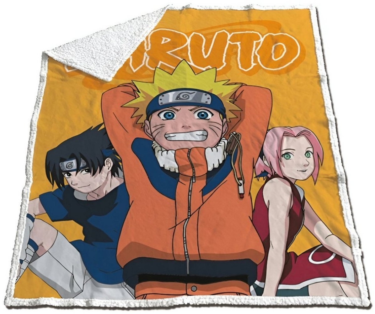 Wohndecke Anime Naruto Shippuden Coral Decke warme Kuscheldecke 120x150 cm, Naruto Bild 1