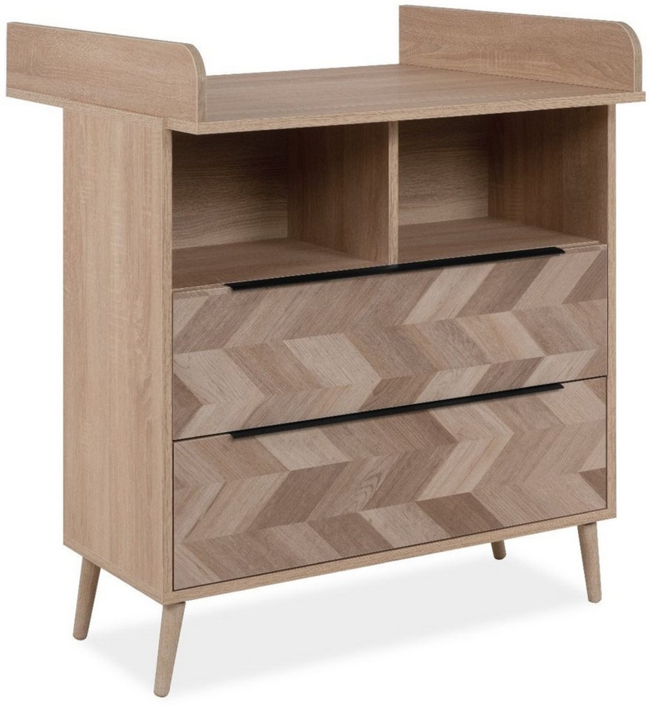 Finori Wickelkommode Malmö 67A, Dekor Sonoma Eiche, Fischgräte, MADE IN GERMANY, 89 x 106 x 77,5 cm Bild 1