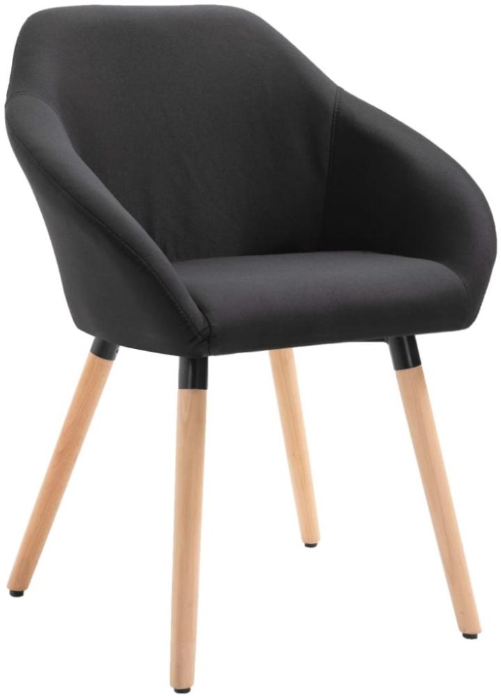 vidaXL Esszimmerstuhl Schwarz Stoff [283455] Bild 1