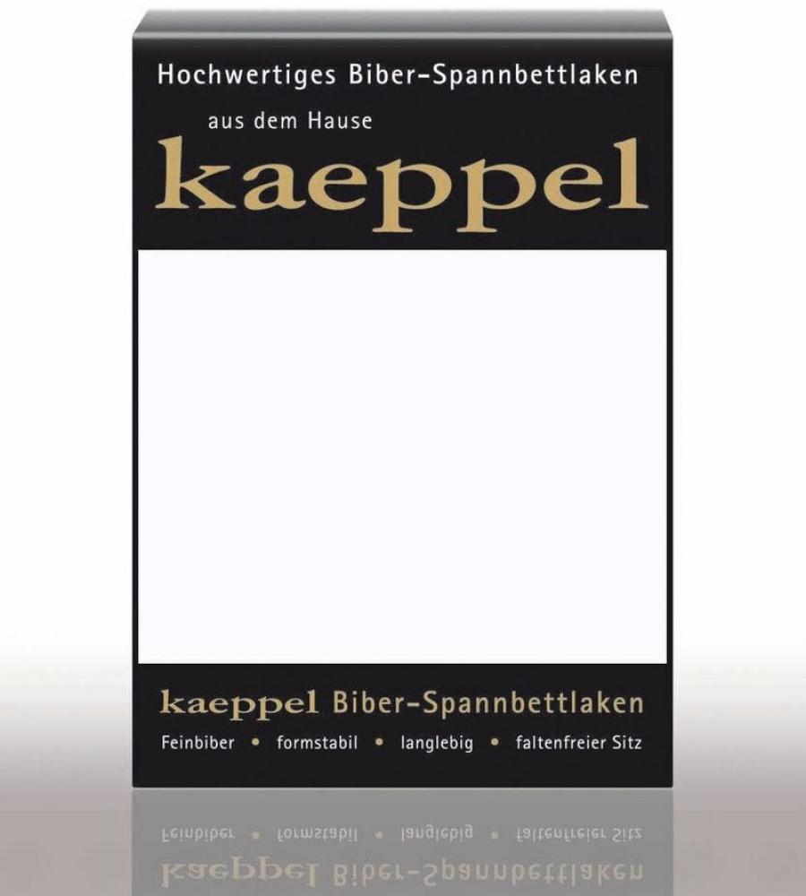 Kaeppel Biber Spannbettlaken Einfarbig Weiss 140x200 cm - 160x200 cm Bild 1