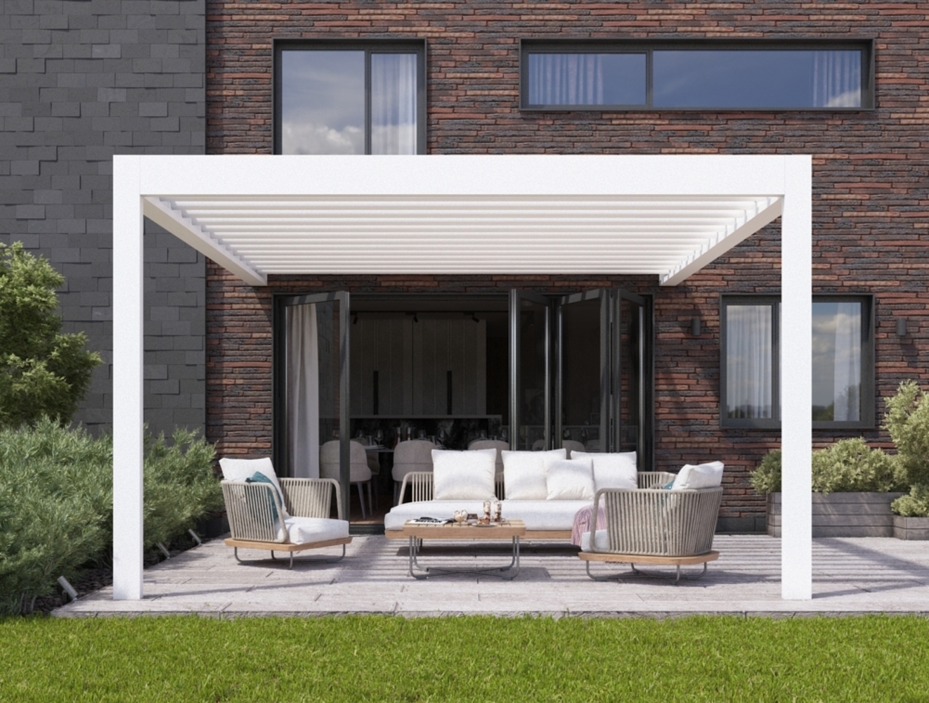 Lamellen Pergola AirCube 400x300 Bild 1