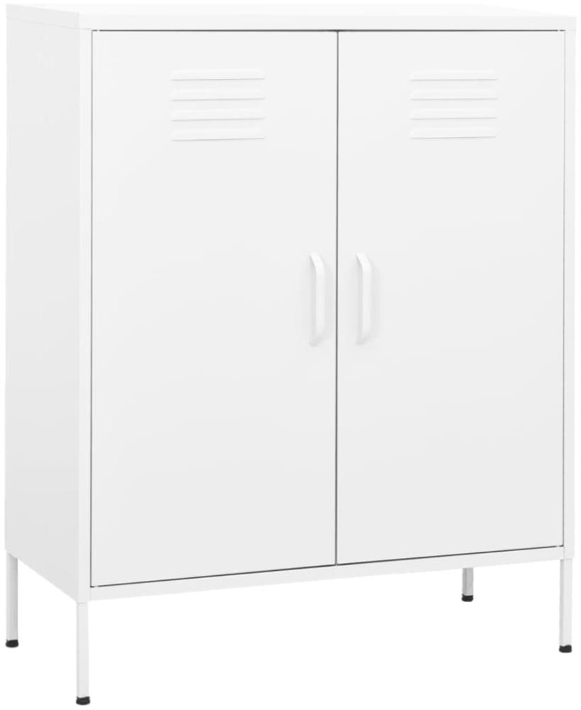 vidaXL Lagerschrank Weiß 80x35x101,5 cm Stahl [336170] Bild 1