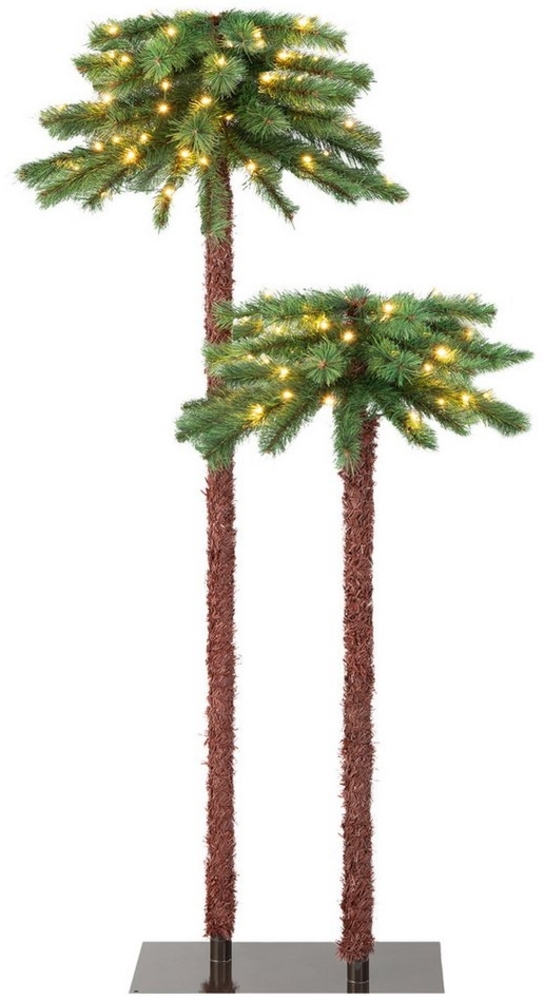 KOMFOTTEU Künstlicher Weihnachtsbaum Weihnachtspalme, 107 + 152,5 cm Bild 1