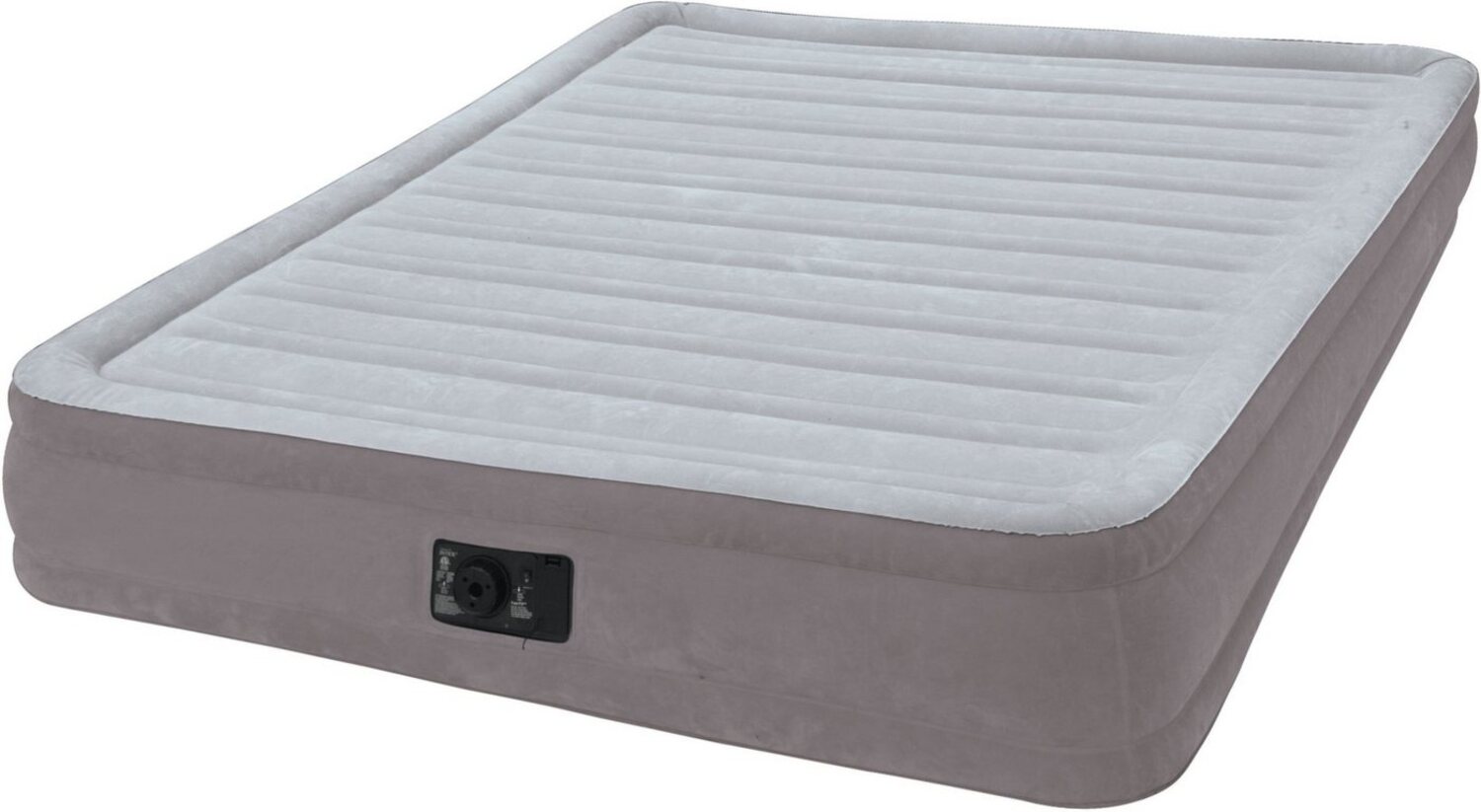 Intex Luftbett mit integrierter Luftpumpe, grau, 191 x 99 x 46 cm Bild 1