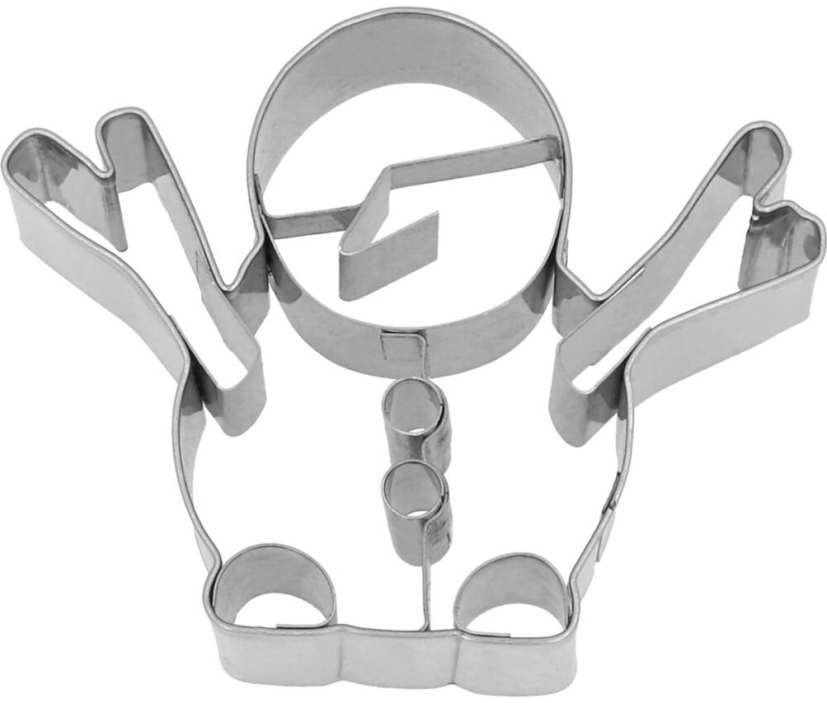 Birkmann Ausstechform Schneemann-Stockarme, mit Innenprägung, Ausstecher, Plätzchenform, Keks, Plätzchen, Edelstahl, 7. 5 cm, 199811 Bild 1