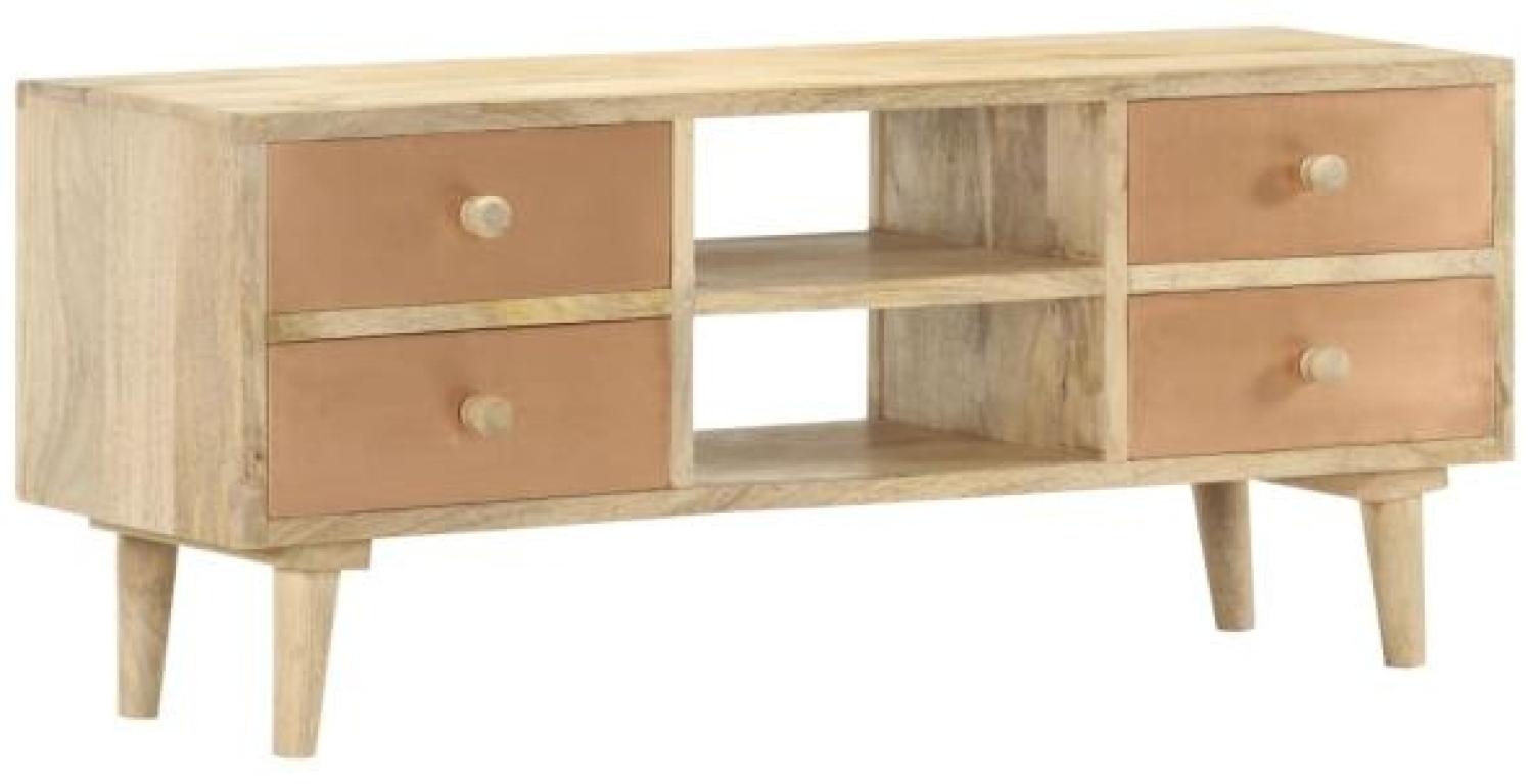 vidaXL TV-Schrank 110×30×45 cm Mango Massivholz 287874 Bild 1