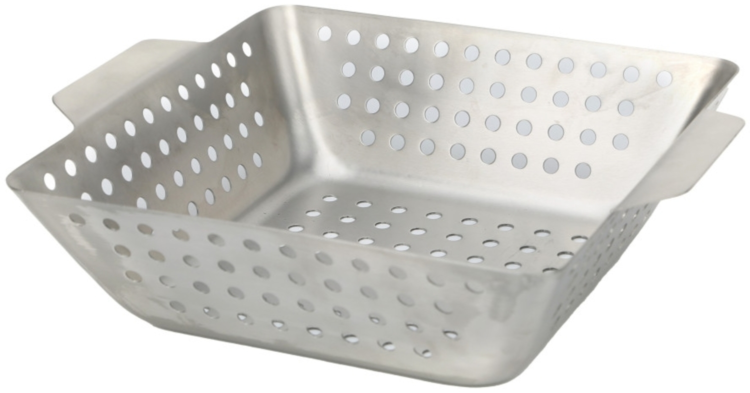 Primaster Grillkorb Edelstahl 26 x 22 x 7 cm Bild 1