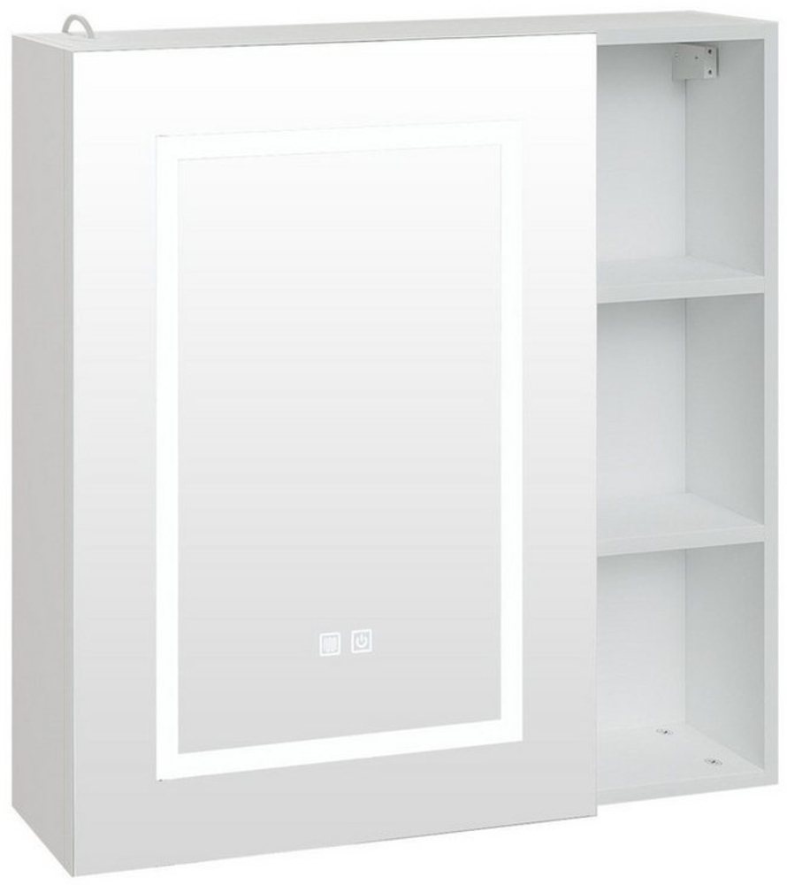 radelldar Spiegelschrank bad mit beleuchtung, Beschlagfrei,Badschrank hängend mit 5 Fächern Bild 1