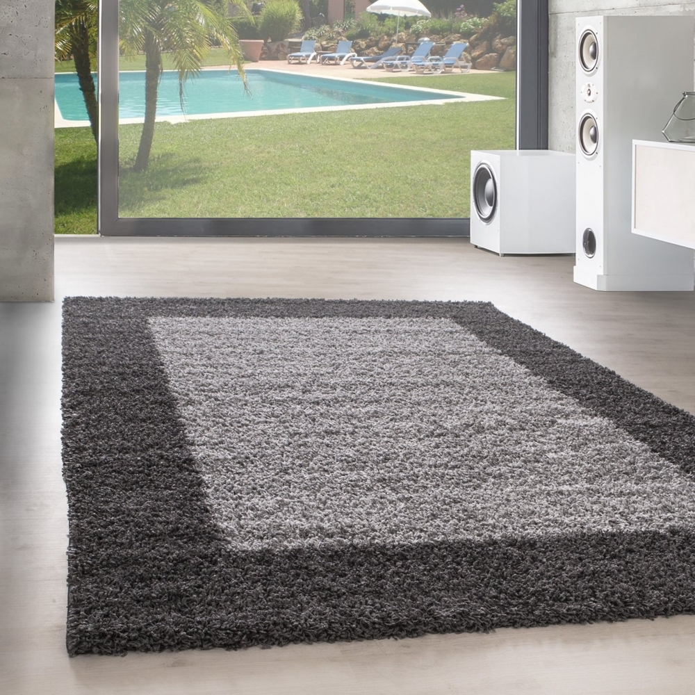 SIMPEX24 Teppich Bordüre Design, Läufer, Höhe: 30 mm, Teppich Wohnzimmer Bordüre Design Shaggy Verschieden Farben und Größen Bild 1