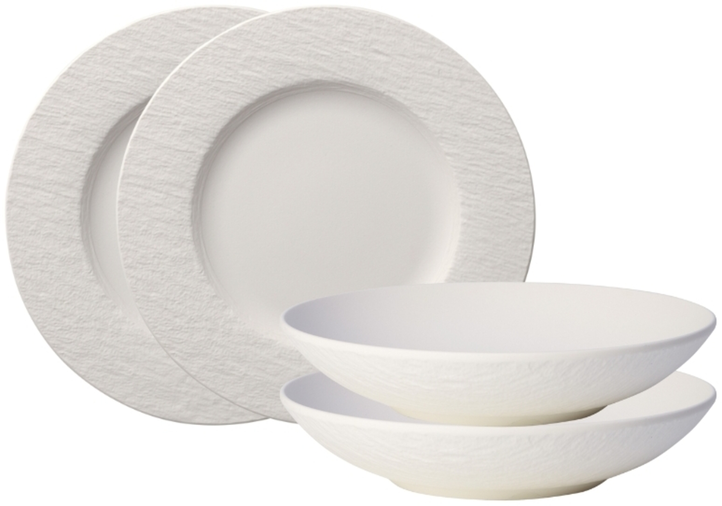 Villeroy & Boch Manufacture Rock blanc Tafelset 4tlg Bild 1