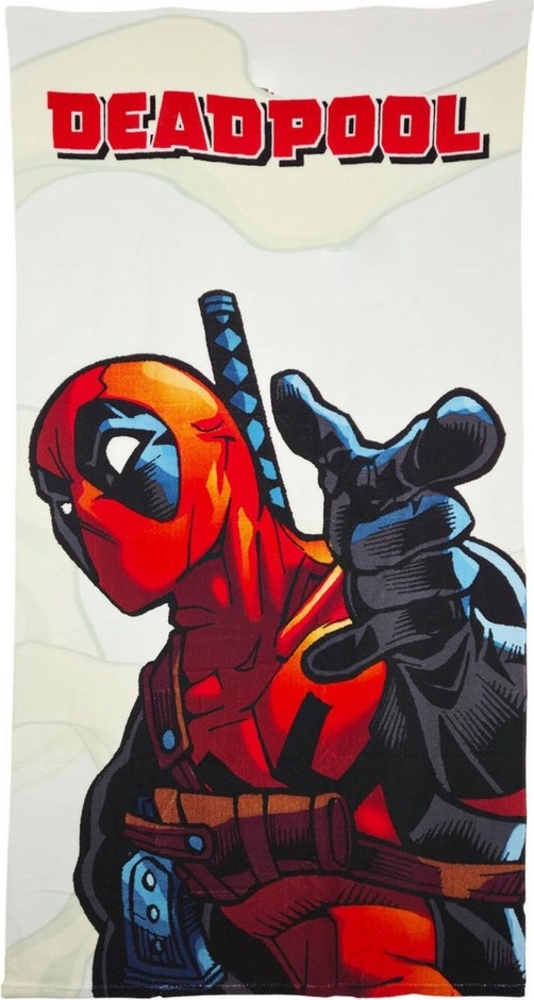 MARVEL Strandtuch Marvel Deadpool Mikrofaser Strandtuch Badetuch Handtuch 70x140 cm Bild 1