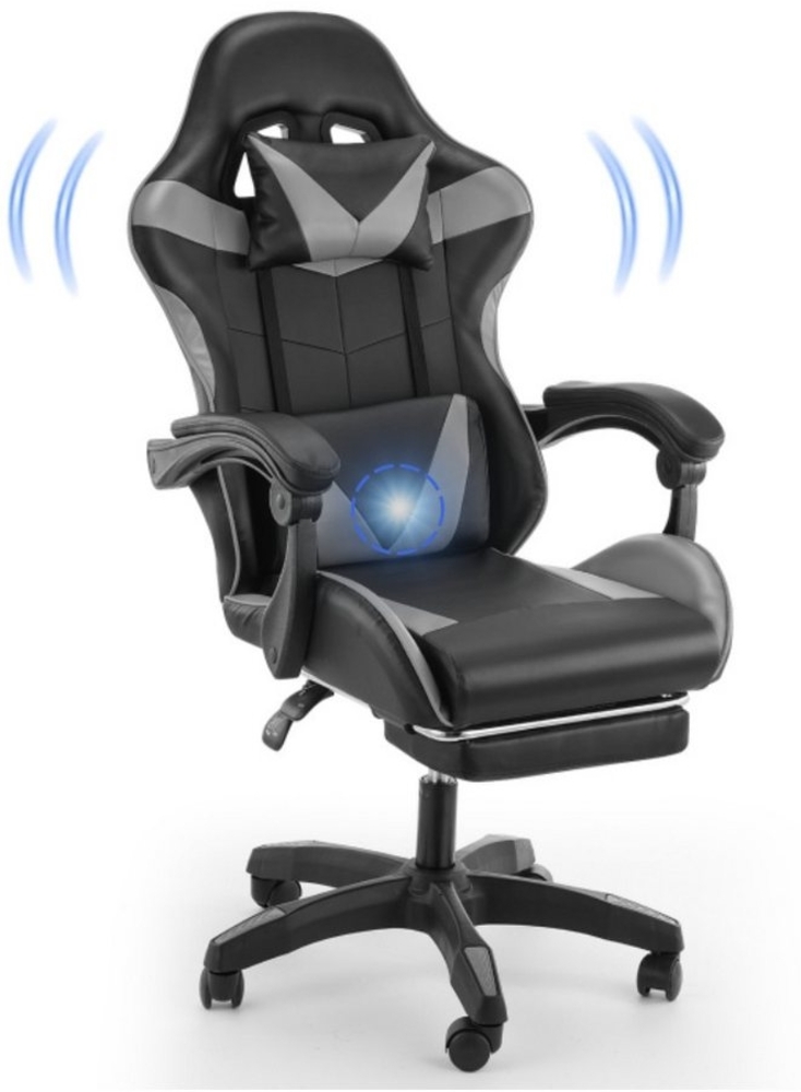 WILGOON Gaming-Stuhl Bürostuhl Gaming Chair Gaming Sessel Ergonomischer mit Fußstütze, Verstellbare Kopfstütze Lendenkissen,Gamer-Stuhl für Erwachsene Bild 1