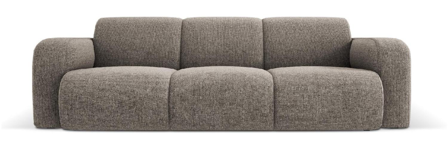 Micadoni Boucle Sofa Molino 3-Sitzer Chenille Grau Bild 1