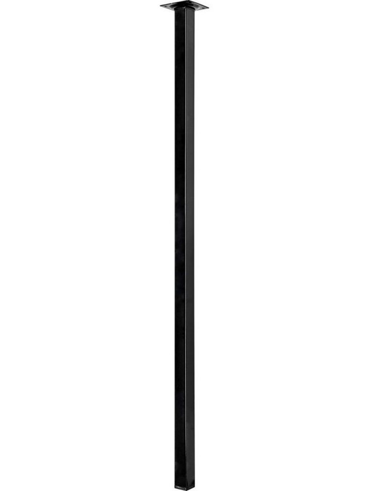 Hettich Tischbein 80 x 2,5 x 2,5 cm Stahl schwarz - 1 Stück Bild 1