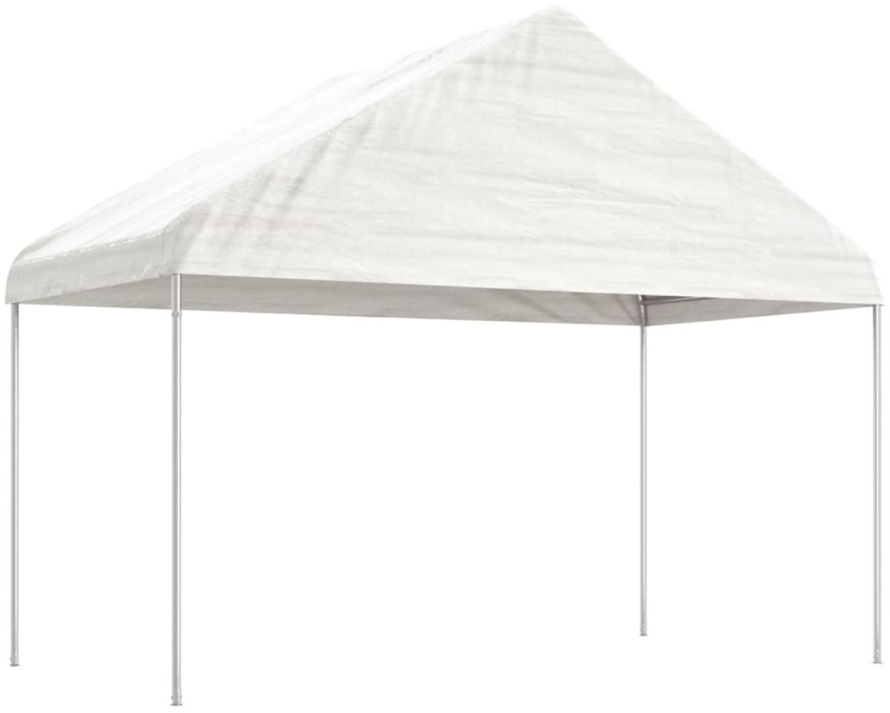 vidaXL Pavillon mit Dach Weiß 8,92x4,08x3,22 m Polyethylen 3155512 Bild 1