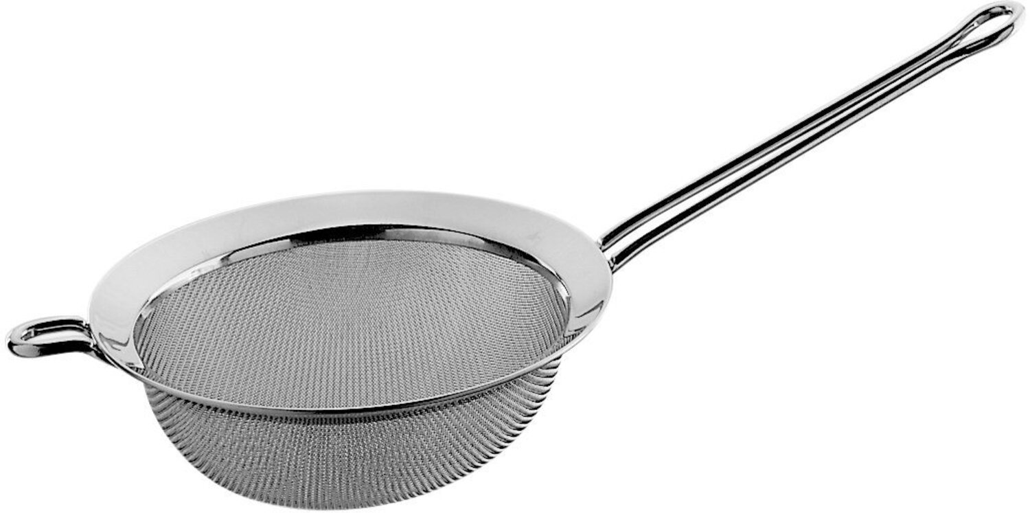 PINTINOX Küchensieb Professional, Edelstahl 18/10, mit langem Griff, feine Löcher, Edelstahl 18/10, spülmaschinengeeignet Bild 1
