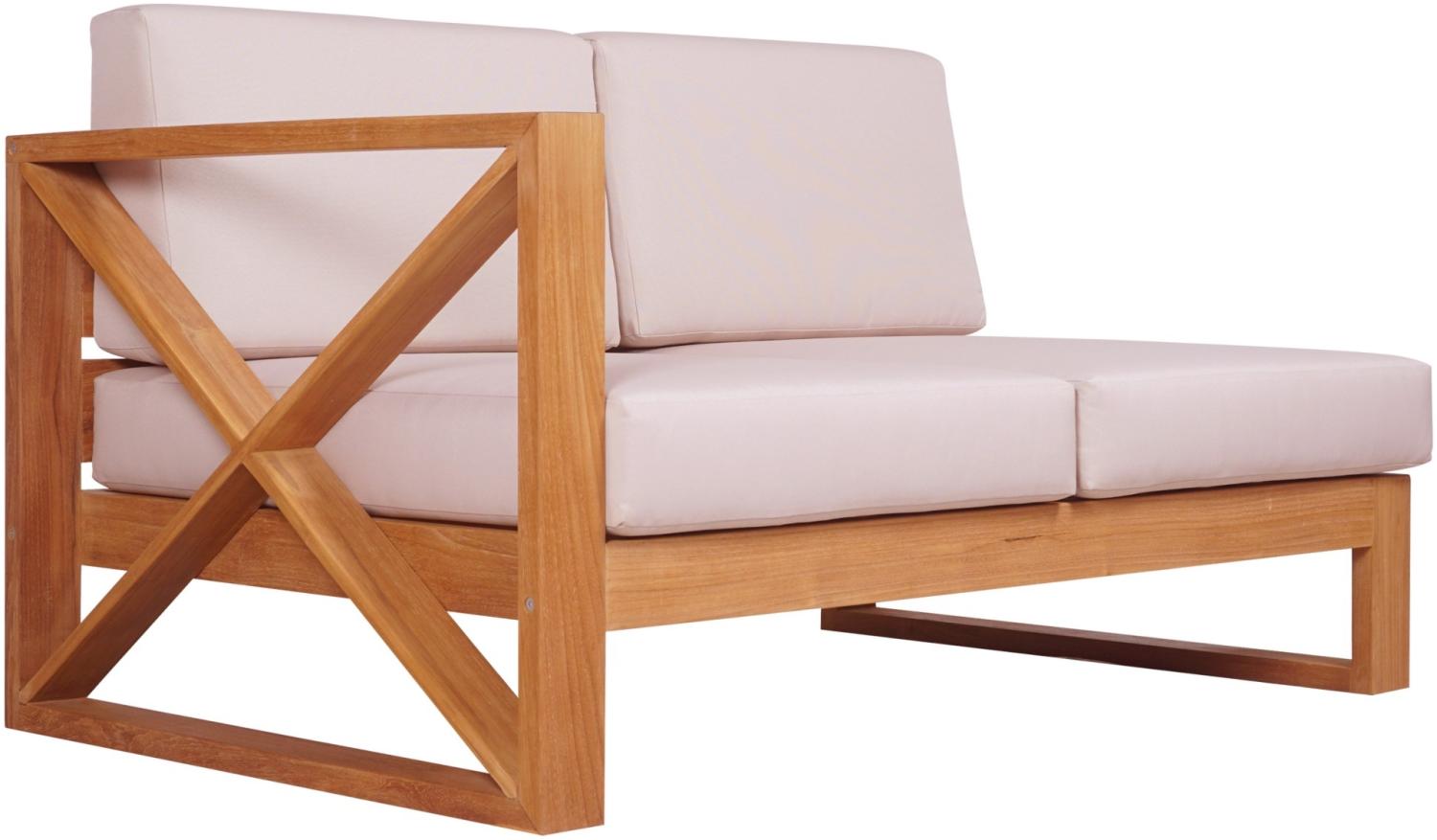 Outdoor Ecksofa Molveno Gartensofa links Massivholz Teak von Teako Design Bild 1