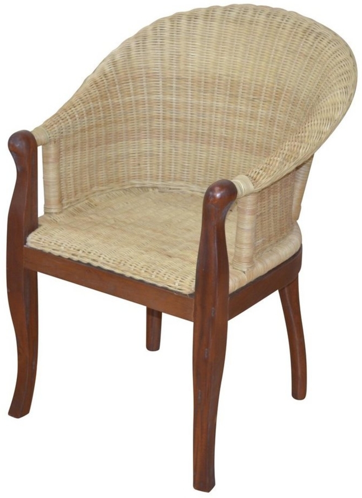 Rattan-Sessel "Berta" braun/beige Bild 1