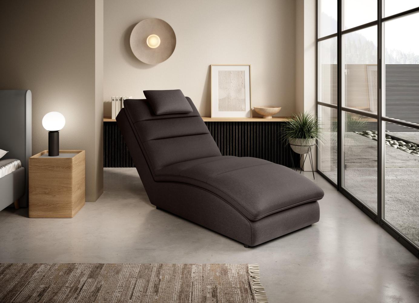 Wohnideebilder Taco Dunkelbraun Chaiselongue CH-TAC-22FL Bild 1