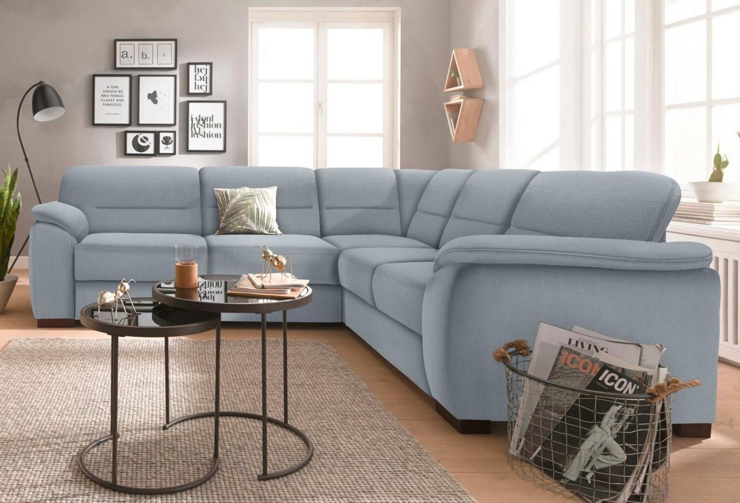 sit&more Ecksofa Montego L-Form, wahlweise mit Bettfunktion und Schubkasten Bild 1