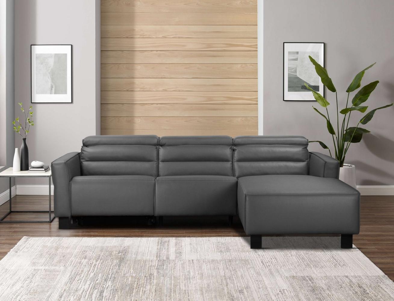 Places of Style Ecksofa Carpari, L-Form, 263 cm, mit manueller o. elektrischer Relaxfunktion, und USB/ Kopfteilverstellg Bild 1