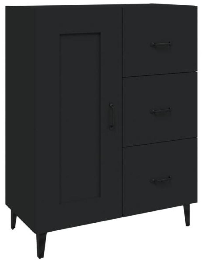 Sideboard Schwarz 69,5x34x90 cm Holzwerkstoff [812232] Bild 1