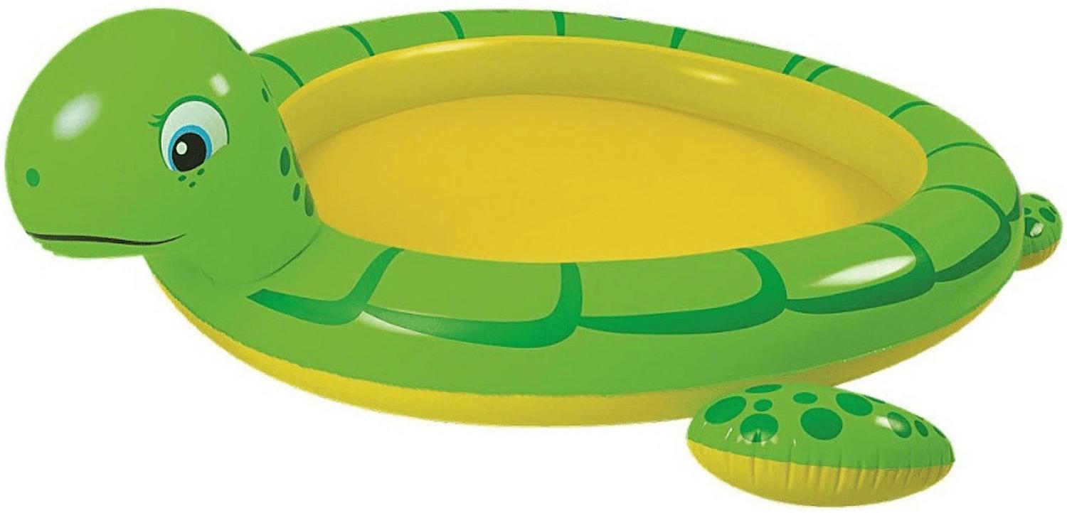 SunClub® Planschbecken / Kinderpool Schildkröte mit Wassersprüher Ø 175 x 70cm Bild 1