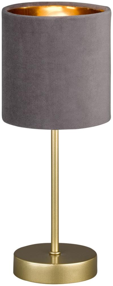 Fischer & Honsel 50494 Tischleuchte Aura Goldfarben Grau E14 34cm Bild 1