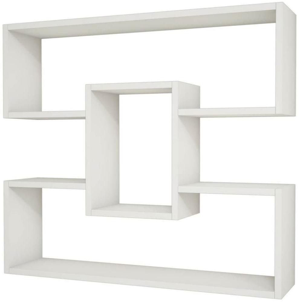 Homemania Wandregal Plane 90 x 22 x 80,4 cm Weiß Bild 1
